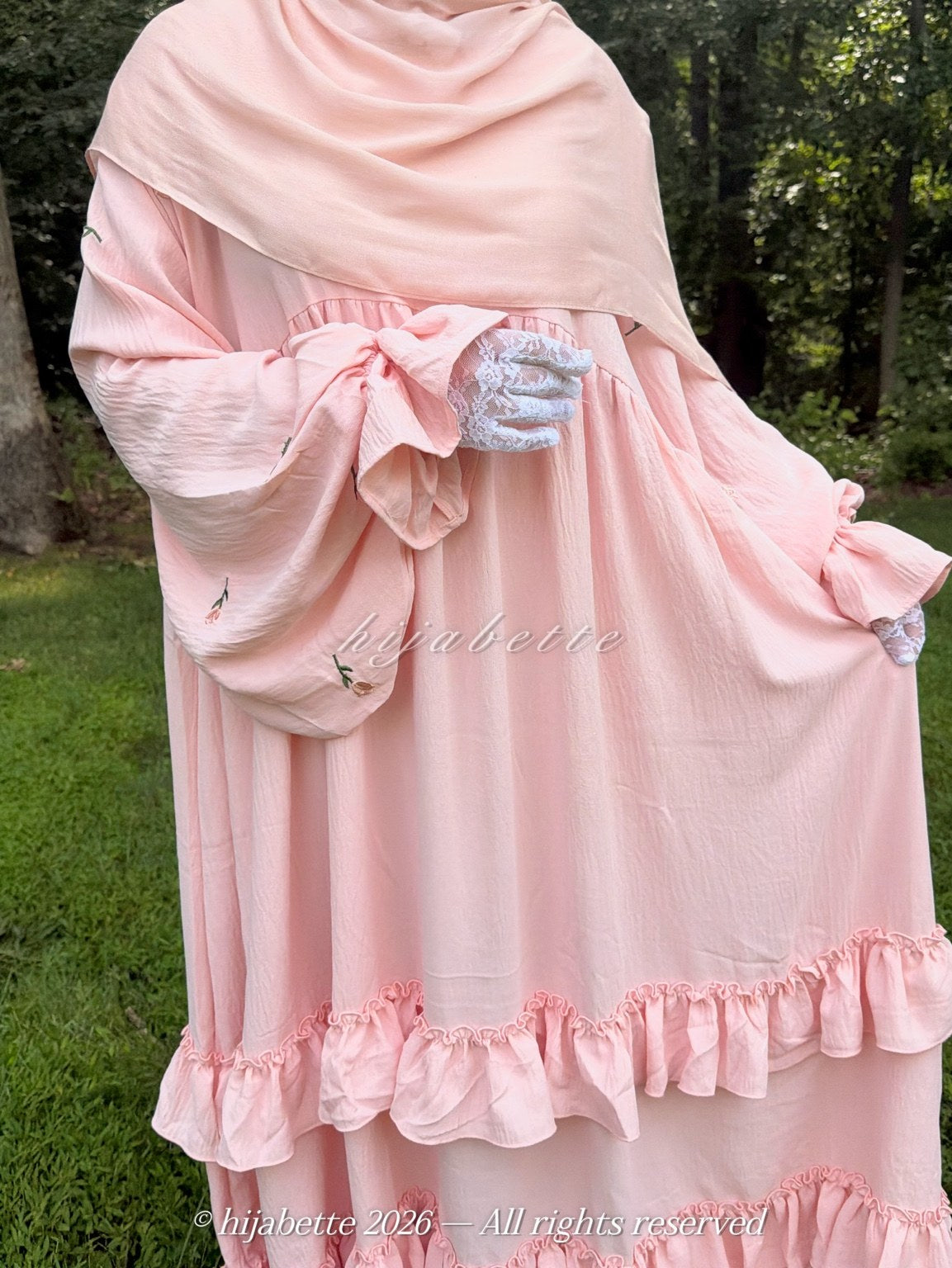 ♡ Blush Bloom | Rose Garden Abaya