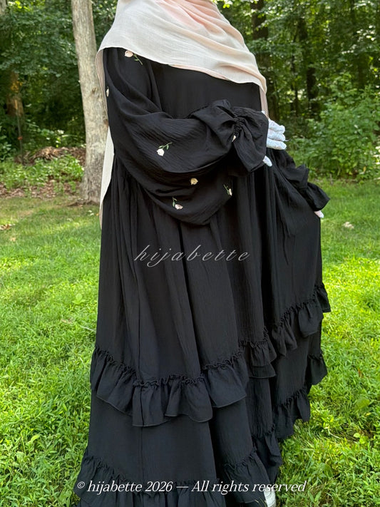 ♡ Noir Rose | Rose Garden Abaya