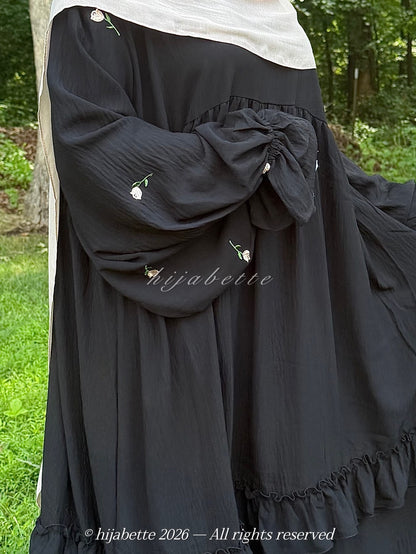 ♡ Noir Rose | Rose Garden Abaya
