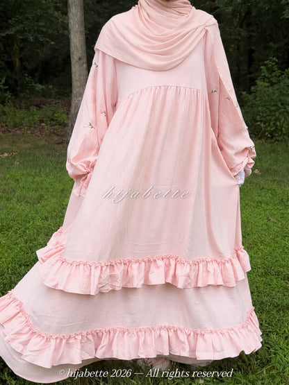 ♡ Blush Bloom | Rose Garden Abaya