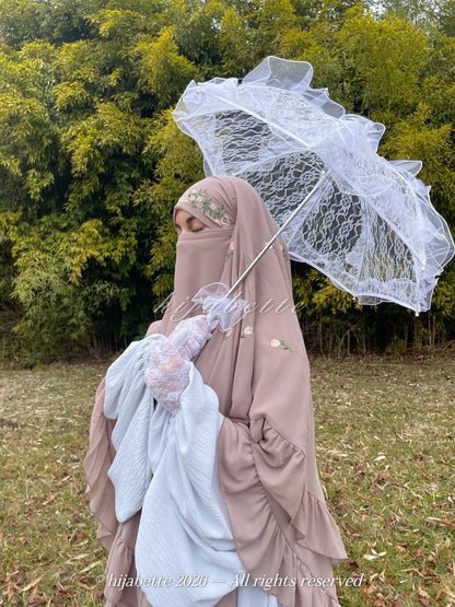 ♡ PRE-ORDER café latte | rosette khimar