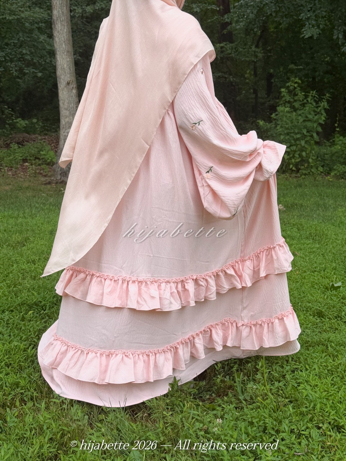 ♡ Blush Bloom | Rose Garden Abaya