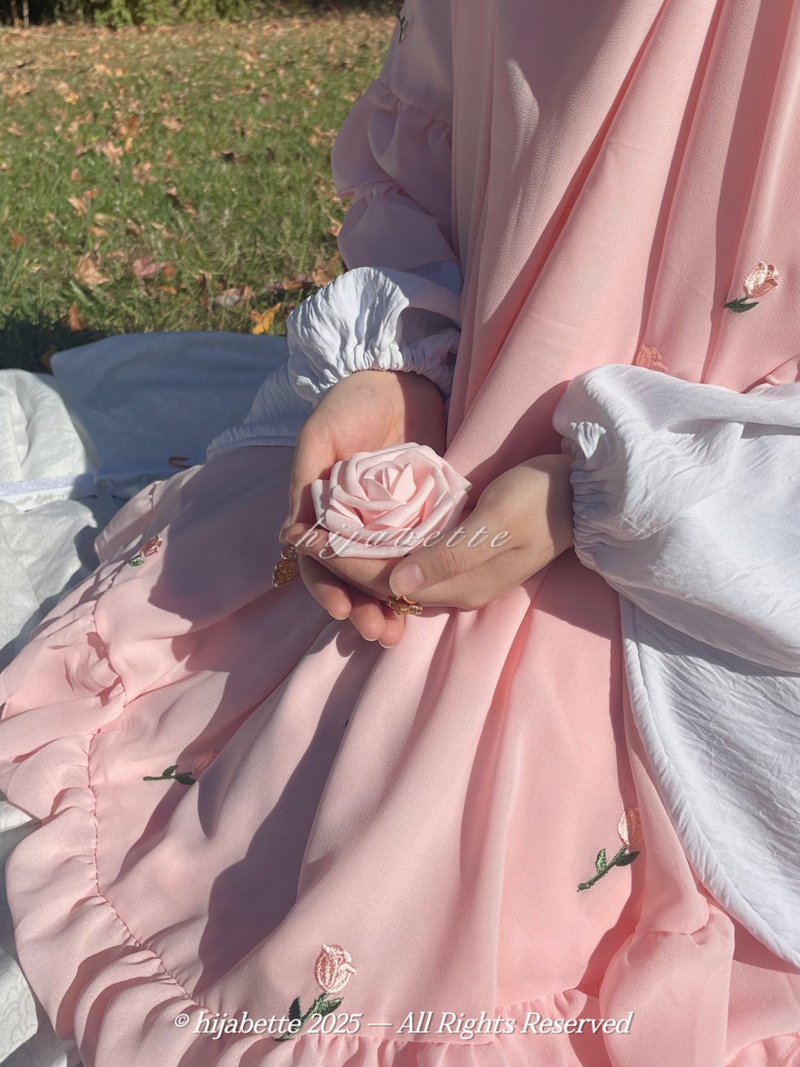 ♡ rosé cashmere | rosette khimar