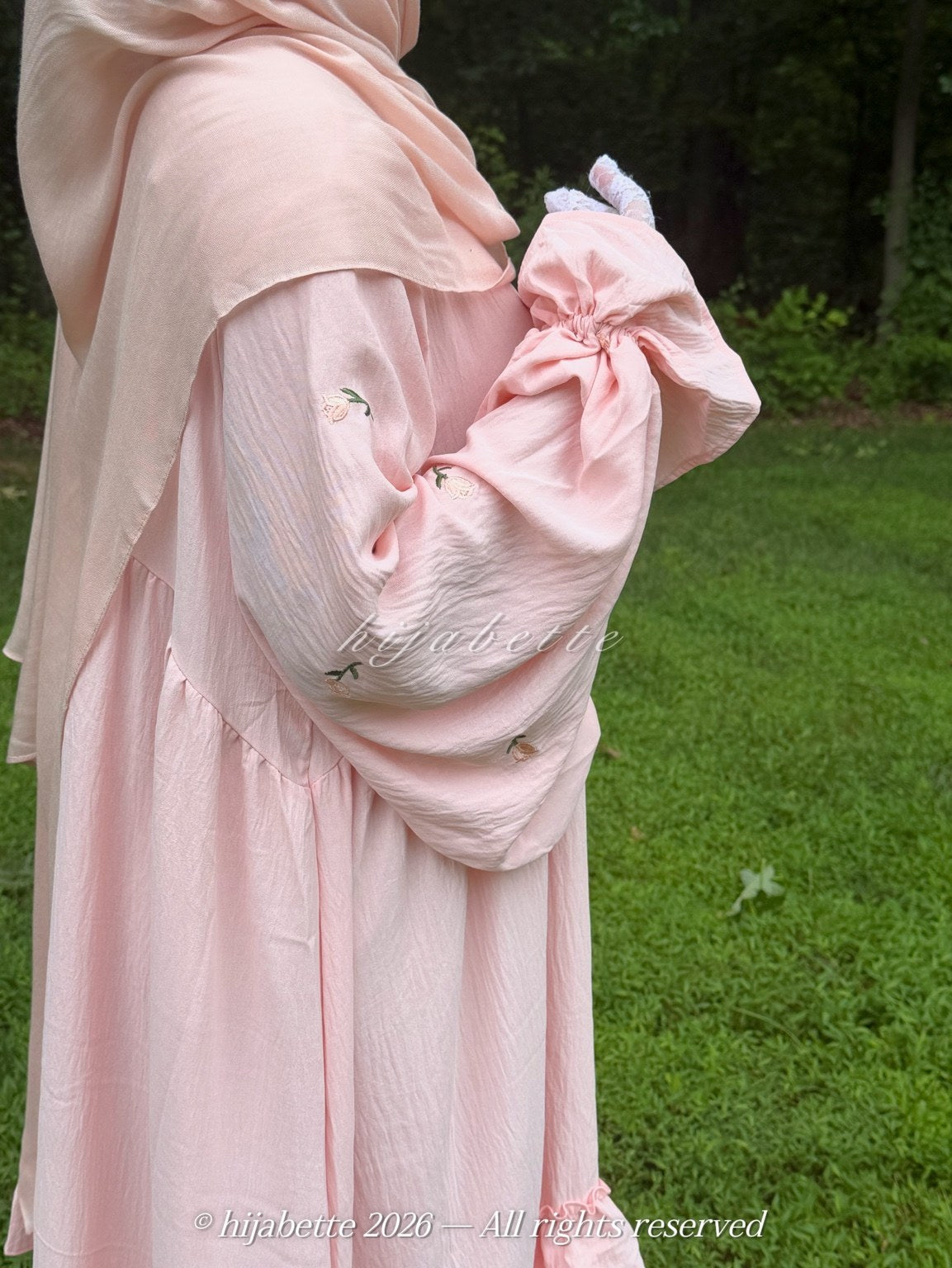 ♡ Blush Bloom | Rose Garden Abaya