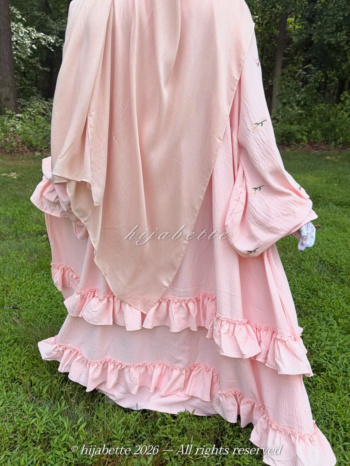 ♡ Blush Bloom | Rose Garden Abaya