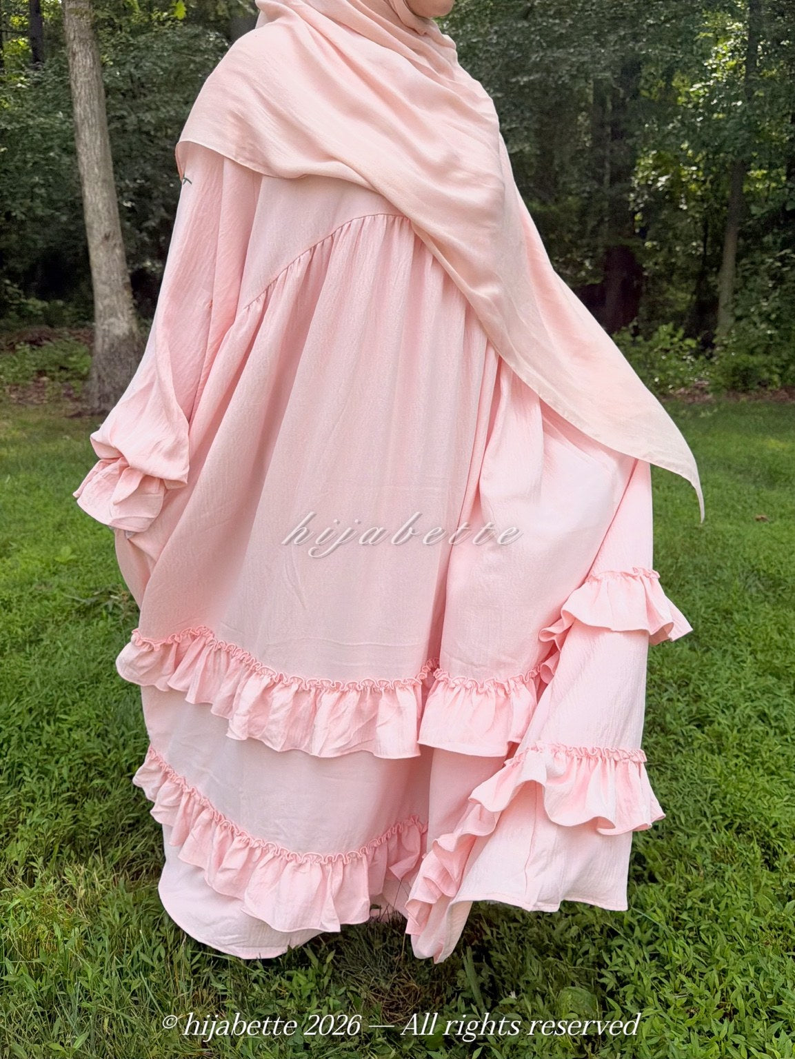 ♡ Blush Bloom | Rose Garden Abaya