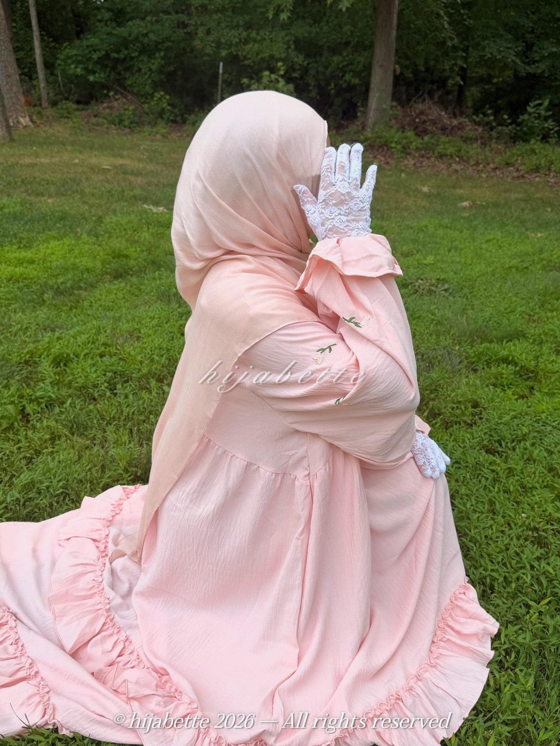 ♡ Blush Bloom | Rose Garden Abaya