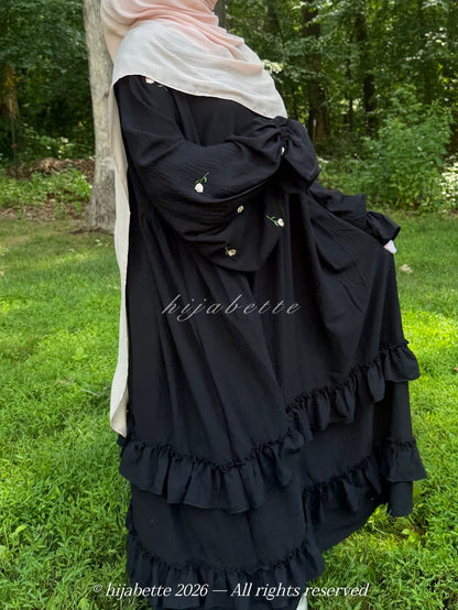 ♡ Noir Rose | Rose Garden Abaya